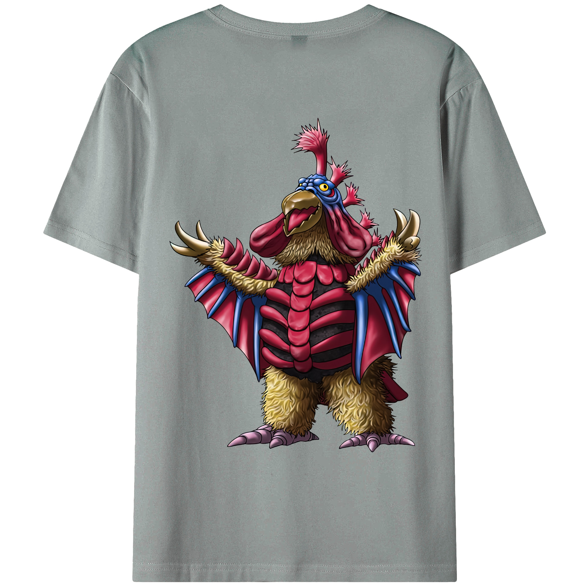 （画像用） ウルトラマン Ultraman 綿100％ メンズ半袖Tシャツ（バックプリント） 通気性